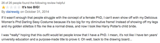 Illustration for article titled The Reviews Are In For "Delicious Women's PhD Darling Sexy Costume"